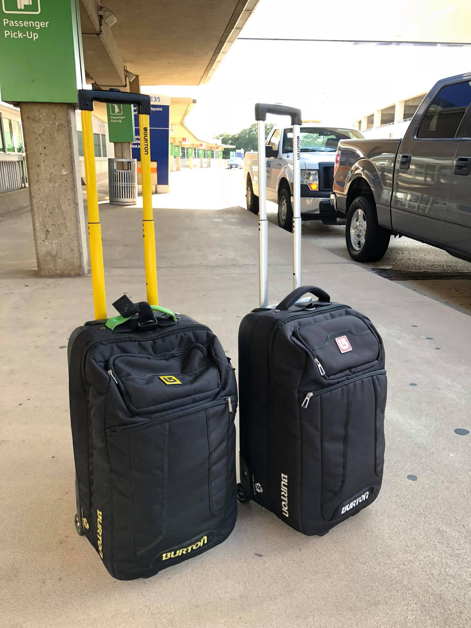 Burton carry-on suitcase