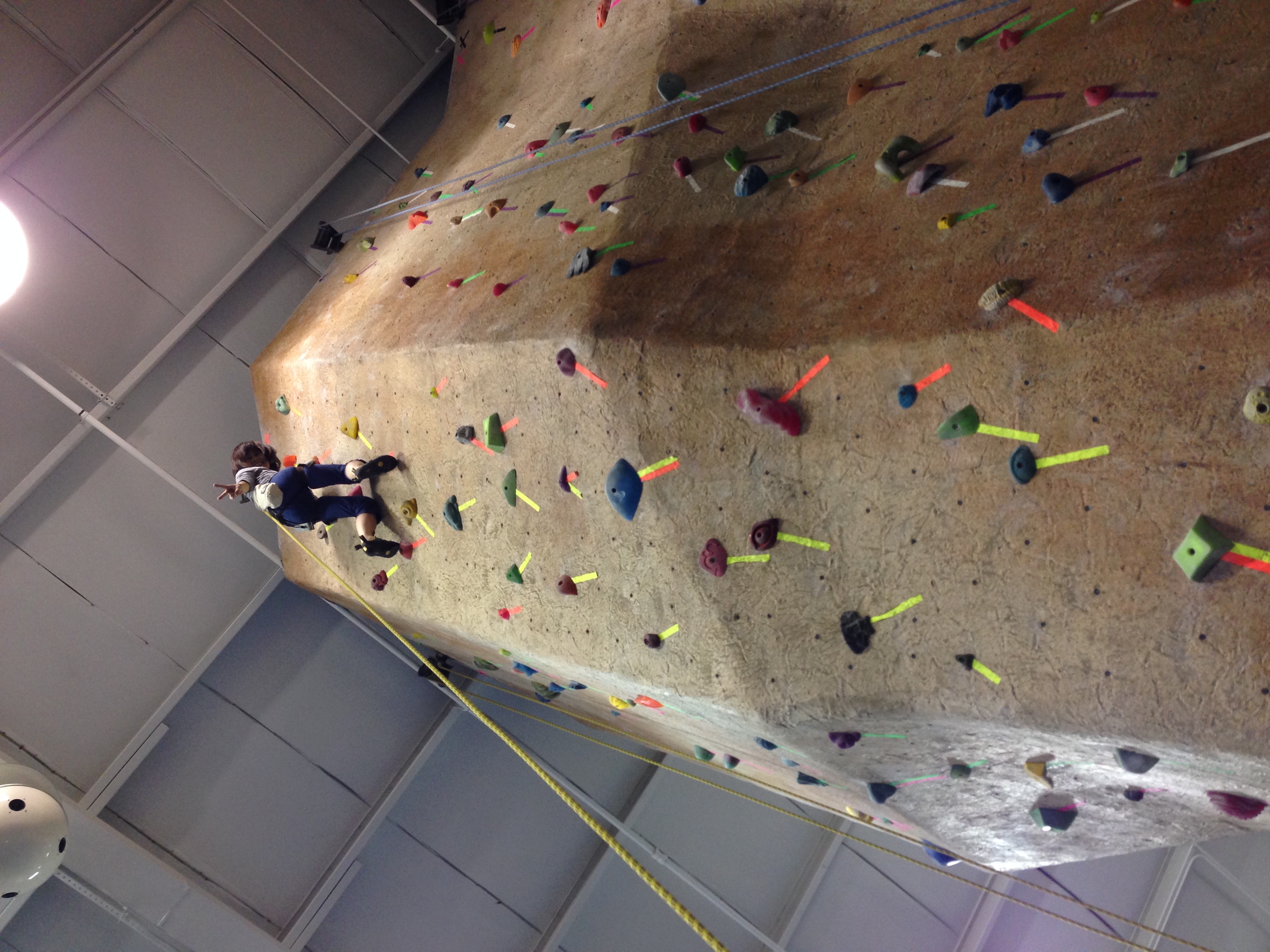 Shin rock climbing